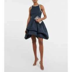 Oscar De La Renta Crystal-embellished Minidress