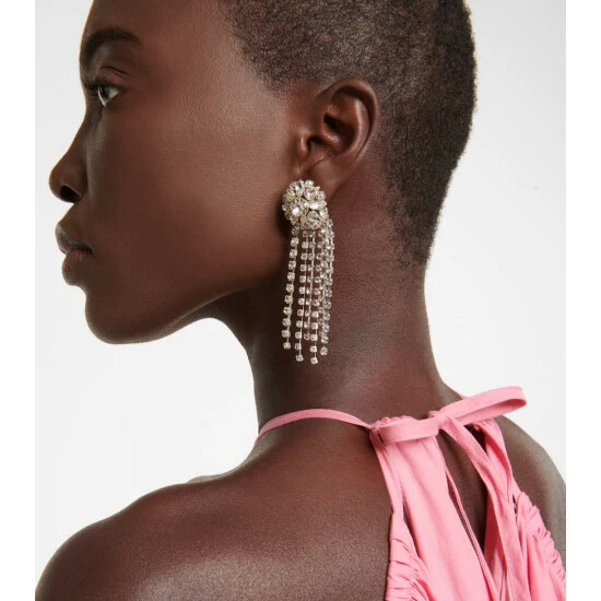 Oscar De La Renta Crystal-embellished Earrings - Image 2
