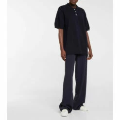 Extreme Cashmere N°126 Lezard Cashmere-blend Polo Shirt