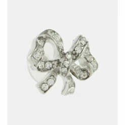 Oscar De La Renta Embellished Bow Earrings