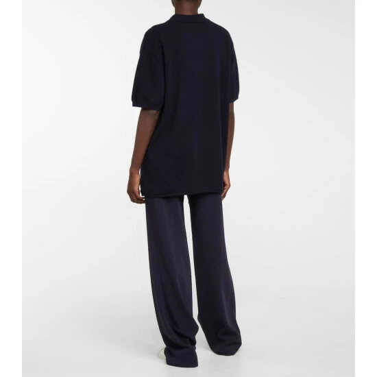 Extreme Cashmere N°126 Lezard Cashmere-blend Polo Shirt - Image 2