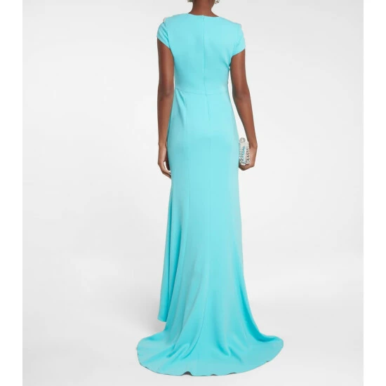 Oscar De La Renta Embroidered Silk-blend Gown - Image 2