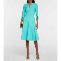 Oscar De La Renta Wool-blend Midi Dress