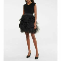 Oscar De La Renta Tulle Miniskirt