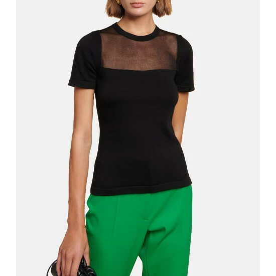 Oscar De La Renta Cotton-blend Top - Image 3