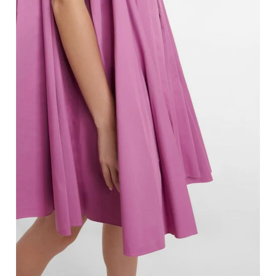 Oscar De La Renta Halterneck Pleated Minidress - Image 4