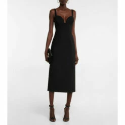 Oscar De La Renta Wool-blend Midi Dress