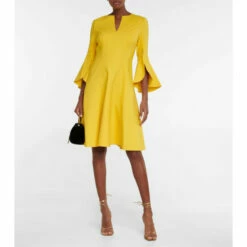 Oscar De La Renta Wool-bend Dress