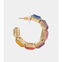Oscar De La Renta Crystal-embellished Hoop Earrings