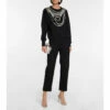 Oscar De La Renta Embellished Virgin Wool Sweater
