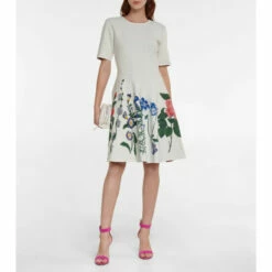 Oscar De La Renta Floral Minidress