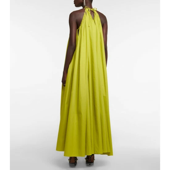 Oscar De La Renta Halterneck Cotton Gown - Image 2