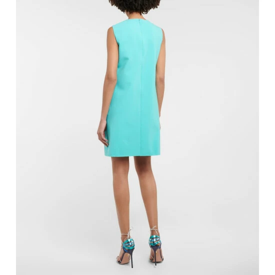 Oscar De La Renta Appliquéd Wool-blend Minidress - Image 2