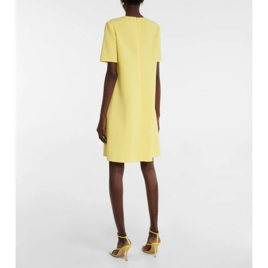 Oscar De La Renta Embroidered Wool-blend T-shirt Dress - Image 2