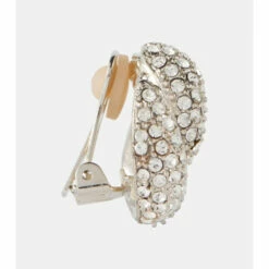 Oscar De La Renta Crystal-embellished Clip-on Earrings