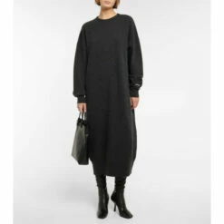 Extreme Cashmere N°251 Crew Cashmere-blend Midi Dress