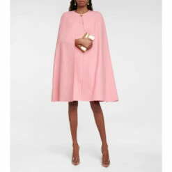 Oscar De La Renta Embellished Cape Minidress