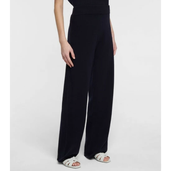 Extreme Cashmere N°104 Trousers Wide-leg Cashmere-blend Pants - Image 3