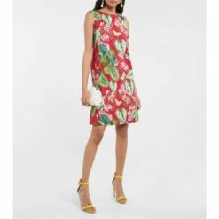 Oscar De La Renta Floral Cotton-blend Minidress