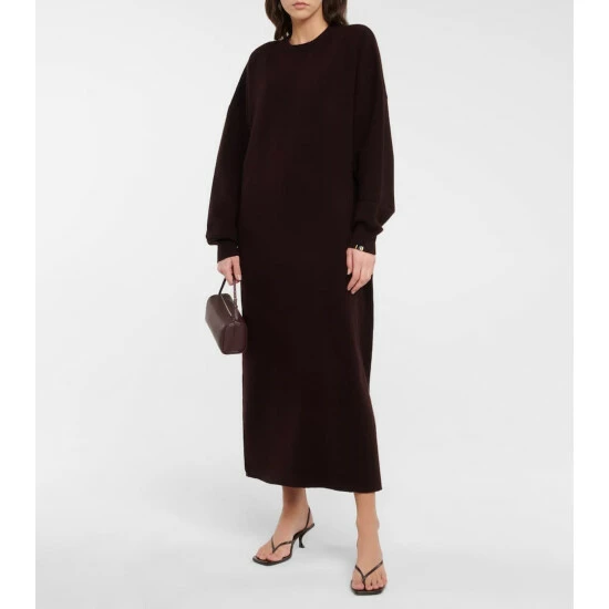 Extreme Cashmere N°106 Weird Cashmere-blend Midi Dress