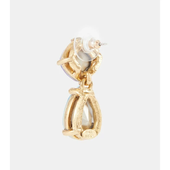 Oscar De La Renta Gallery Embellished Earrings - Image 4