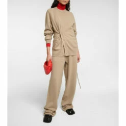 Extreme Cashmere N°258 Zubon Light Wide-leg Cashmere Pants