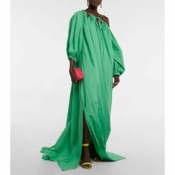 Oscar De La Renta Cutout Cotton Gown