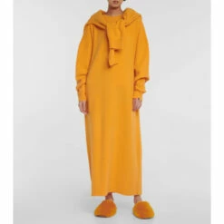 Extreme Cashmere N°106 Weird Cashmere-blend Midi Dress