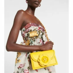 Oscar De La Renta Tro Leather Shoulder Bag