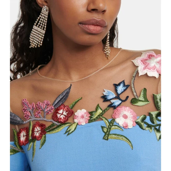 Oscar De La Renta Crystal-embellished Drop Earrings - Image 2