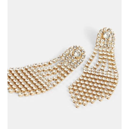 Oscar De La Renta Crystal-embellished Drop Earrings - Image 3