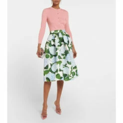 Oscar De La Renta Ribbed Silk-blend Cardigan