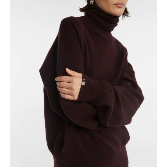 Extreme Cashmere N°204 Jill Cashmere-blend Turtleneck Sweater - Image 3