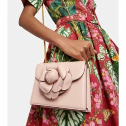 Oscar De La Renta Tro Mini Leather Shoulder Bag