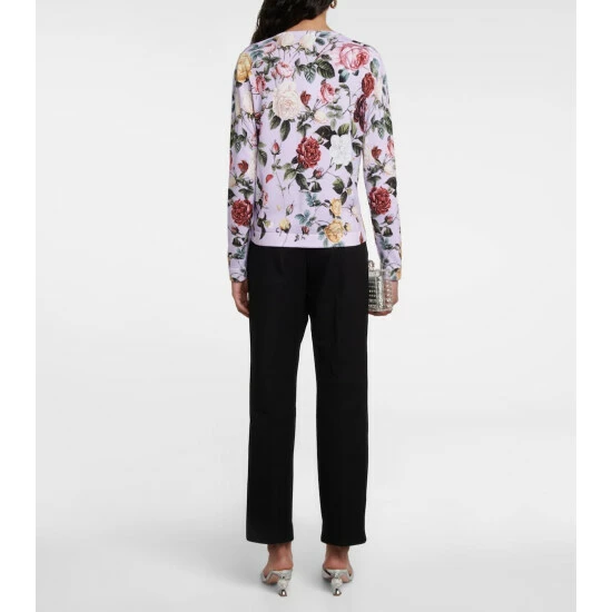 Oscar De La Renta Floral Cotton-blend Cardigan - Image 2