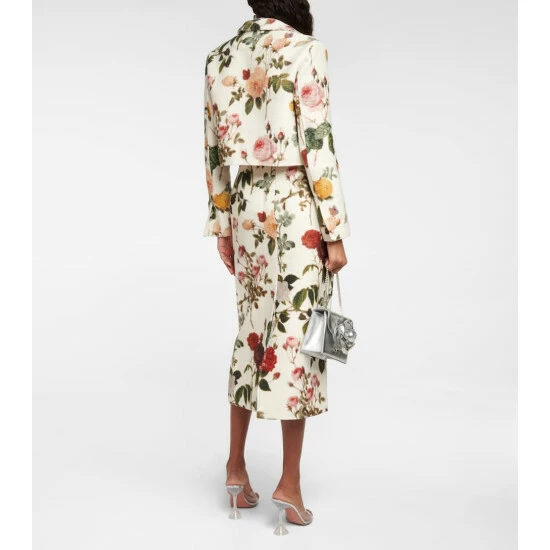 Oscar De La Renta Floral Cotton-blend Jacket - Image 2
