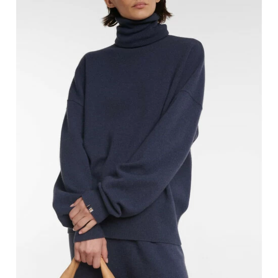 Extreme Cashmere N°204 Jill Cashmere-blend Turtleneck Sweater - Image 3