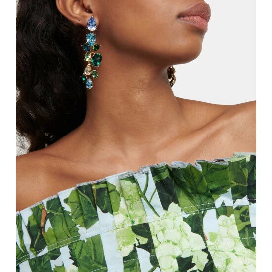 Oscar De La Renta Crystal-embellished Earrings - Image 2