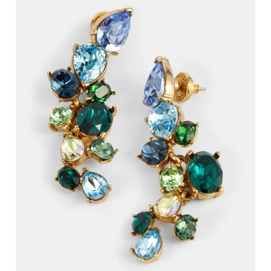 Oscar De La Renta Crystal-embellished Earrings - Image 3