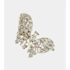 Oscar De La Renta Butterfly Embellished Earrings