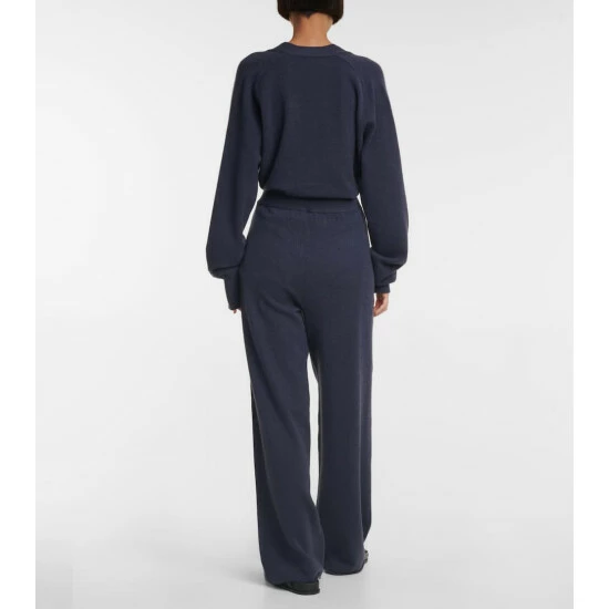 Extreme Cashmere N°104 Trousers Wide-leg Cashmere-blend Pants - Image 2