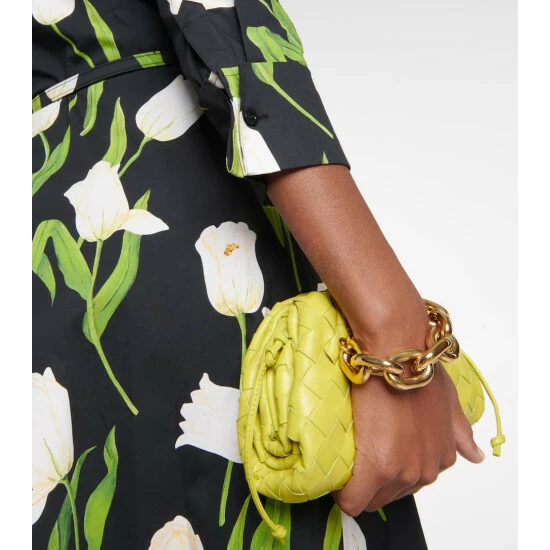 Oscar De La Renta Floral Cotton-blend Poplin Midi Dress - Image 5