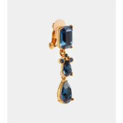Oscar De La Renta Embellished Clip-on Drop Earrings