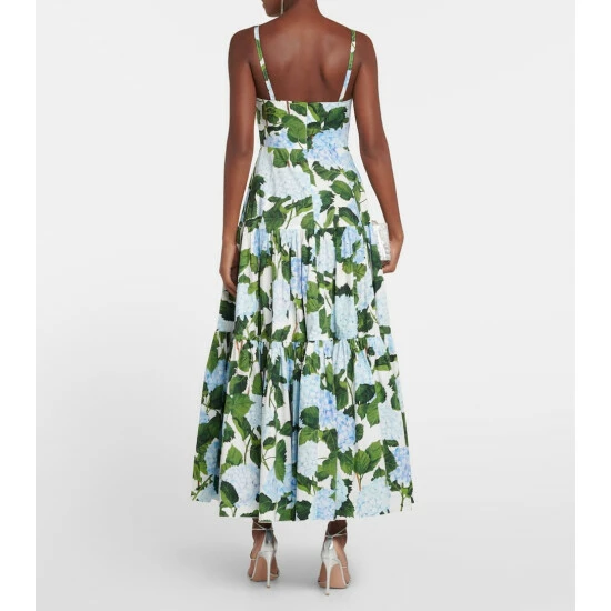 Oscar De La Renta Floral Cotton-blend Maxi Dress - Image 2