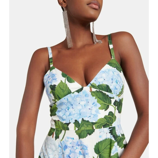 Oscar De La Renta Floral Cotton-blend Maxi Dress - Image 3