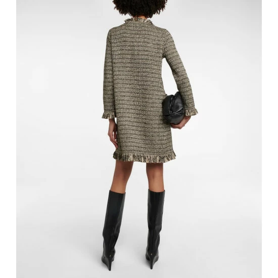 Oscar De La Renta Cotton-blend Knit Minidress - Image 2