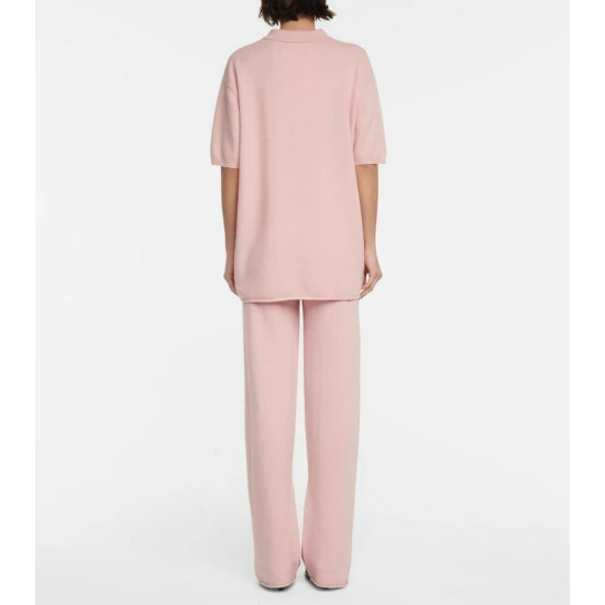 Extreme Cashmere N°126 Lezard Cashmere-blend Polo Shirt - Image 2