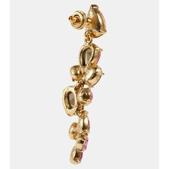 Oscar De La Renta Scramble Crystal-embellished Earrings - Image 4