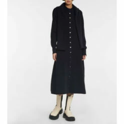 Extreme Cashmere N°208 Chic Cashmere-blend Midi Dress