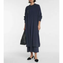 Extreme Cashmere N°106 Weird Cashmere-blend Midi Dress